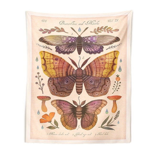 Vintage Butterflies Art Tapestry — Considered Home Styling — Lifestyle 3
