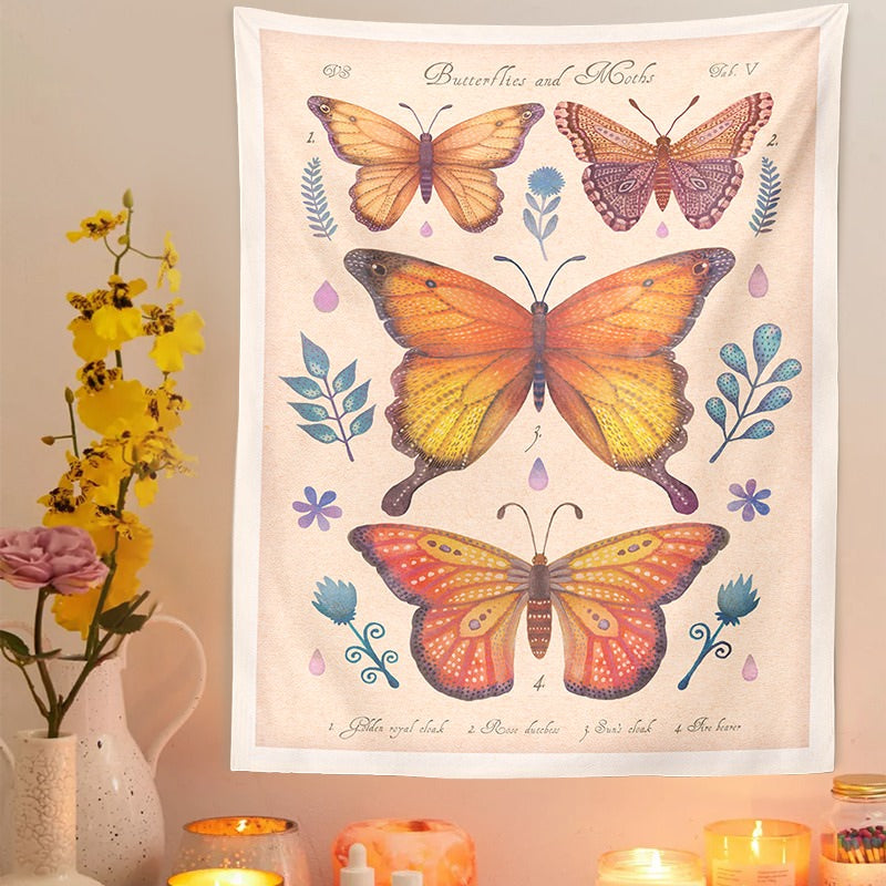 Vintage Butterflies Art Tapestry — Considered Home Styling — Lifestyle 5