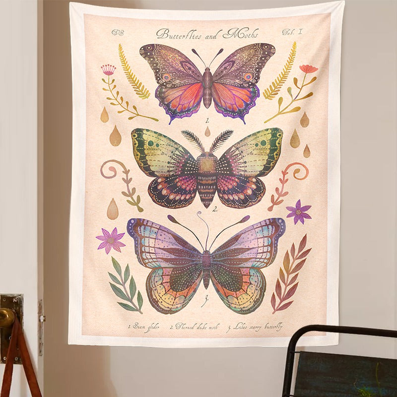 Vintage Butterflies Art Tapestry — Considered Home Styling — Lifestyle 7