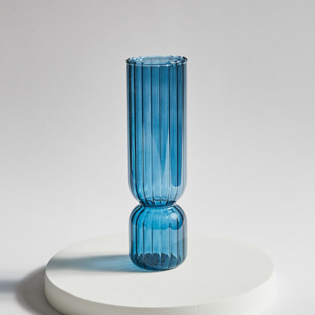 Vintage Striped Glass Vase — Decorative Vase for Considered Styling — Lifestyle 8
