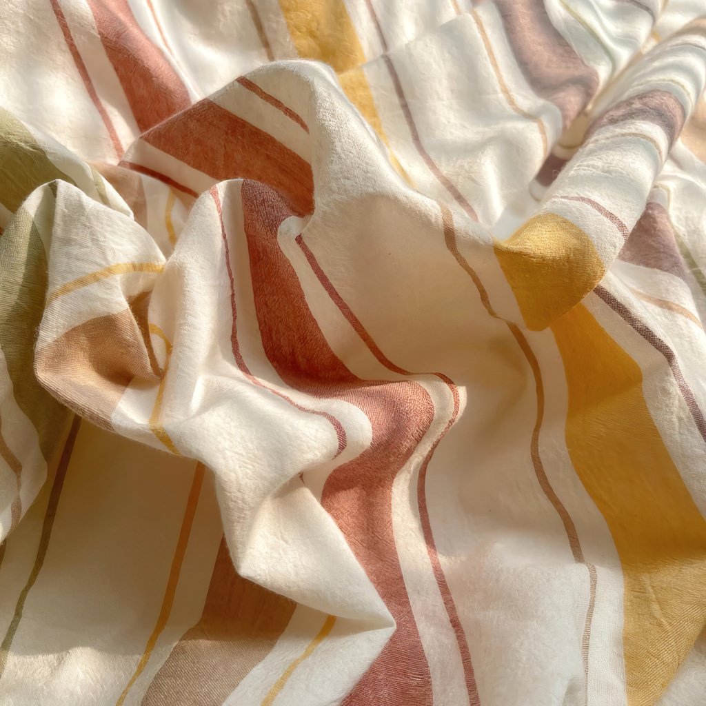 Vintage Pastel Striped Cotton Bedding Set — Lifestyle 5