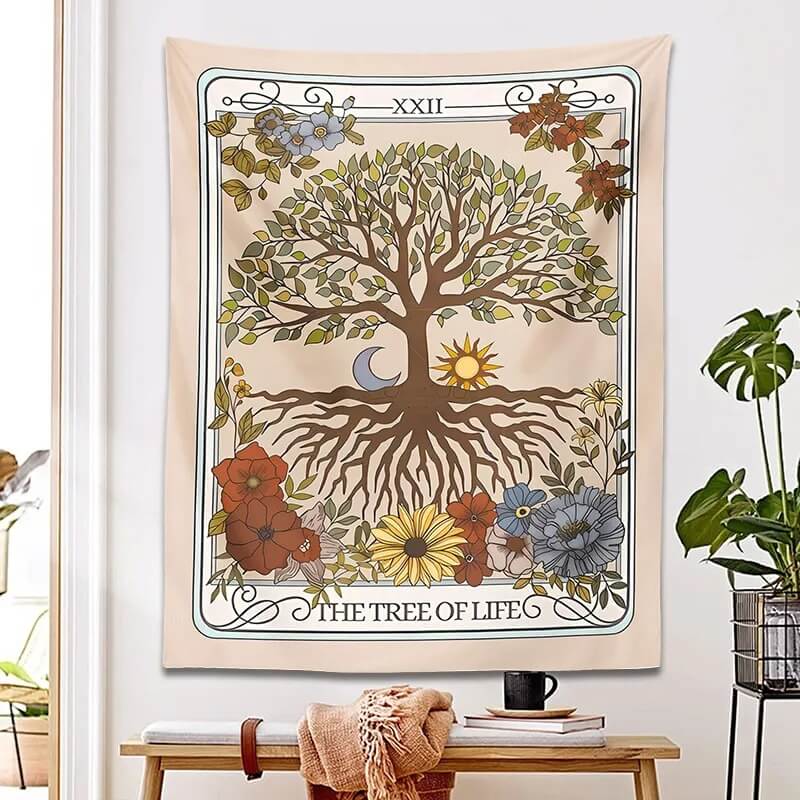 Vintage Tree of Life Tarot Tapestry — Considered Home Styling
