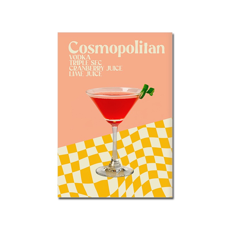 Vintage Cocktail Bar Canvas Posters — Considered Home Styling — Lifestyle 1