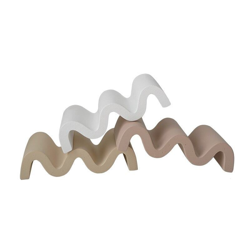 Wavy Ceramic Jewelry Organizer — Considered Home Styling — Front view