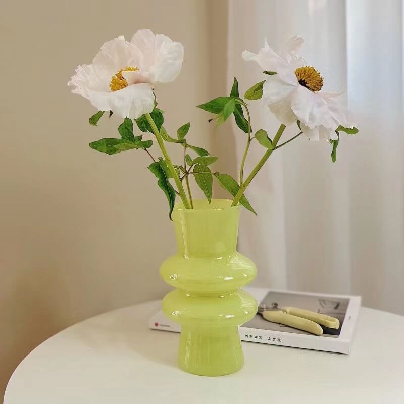 Wavy Glass Flower Vase — Decorative Vase for Considered Styling — Lifestyle 6