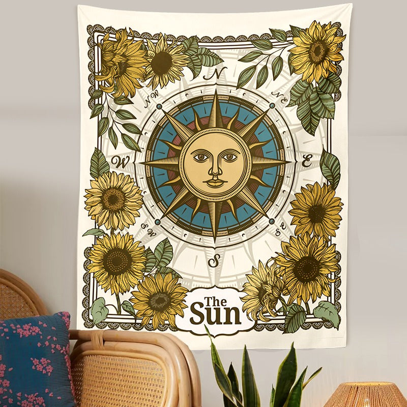 Wind Rose Sun Tapestry — Considered Home Styling — Lifestyle 1