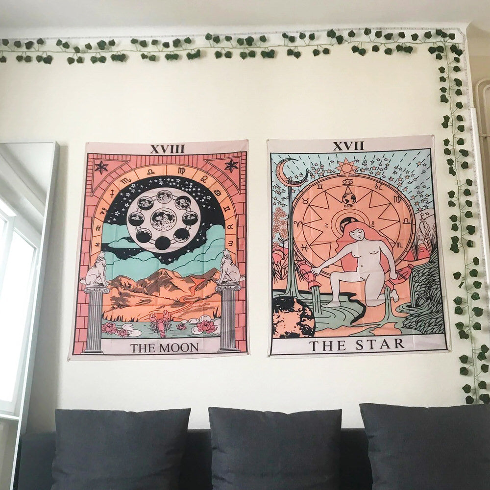 "The Star" Tarot Colored Tapestry — Considered Home Styling