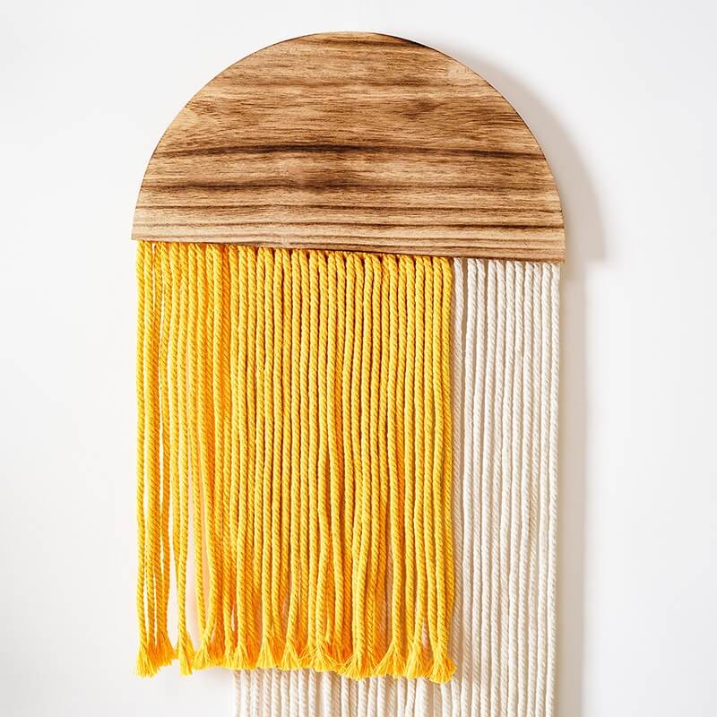 Wooden Semicircle Macrame Wall Decor — Considered Home Styling — Lifestyle 3