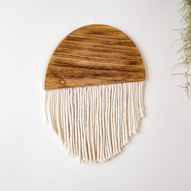 Wooden Semicircle Macrame Wall Decor — Considered Home Styling — Lifestyle 5