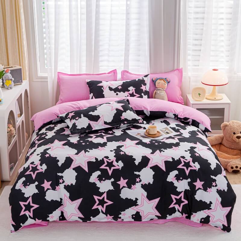 Stars Bedding Set — Soft-Touch Cotton Duvet & Pillowcases — Lifestyle 3