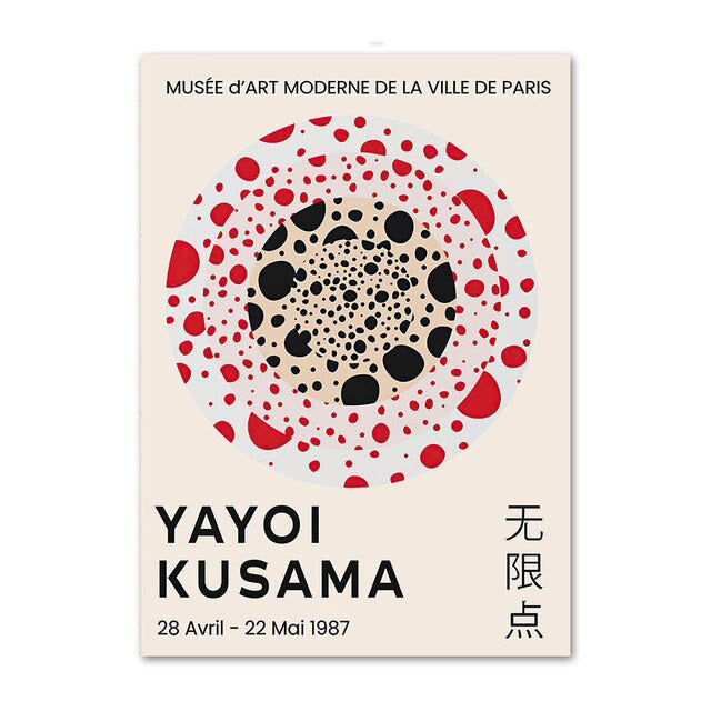 Black & Red Dotted Art Gallery Wall Canvas Posters — Considered Home Styling — Lifestyle 5