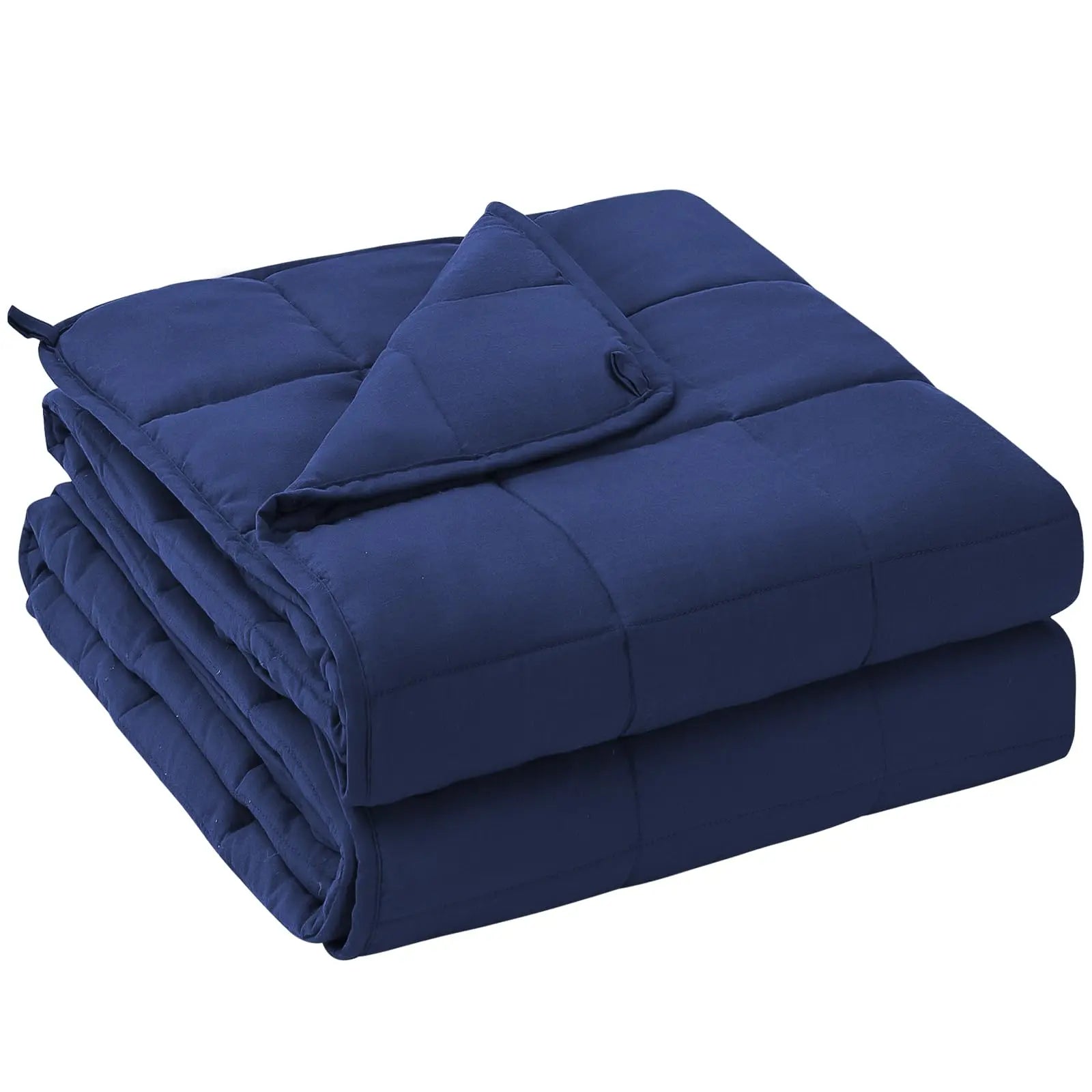 Weighted Cooling Blanket for Sleep and Relaxation in Navy Blue, Black, Pink, or Gray – Multiple Sizes Available — Lifestyle 7