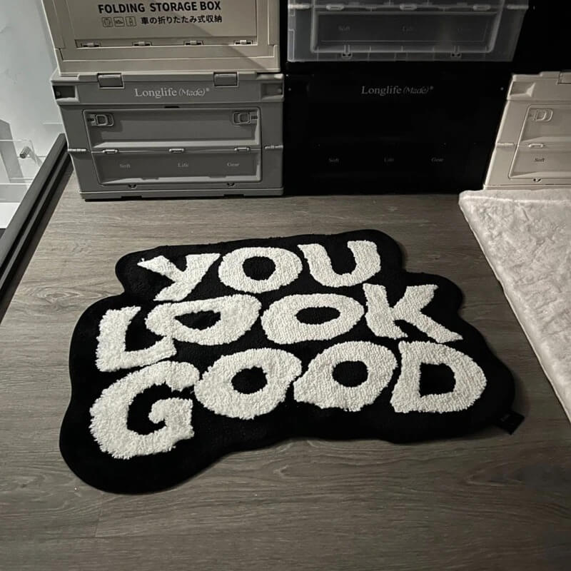 You Look Good Tufted Accent Rug — Soft Accent Rug for Bedroom Layering — Lifestyle 4